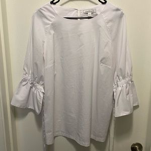 Counterparts ruffled tie sleeve tee